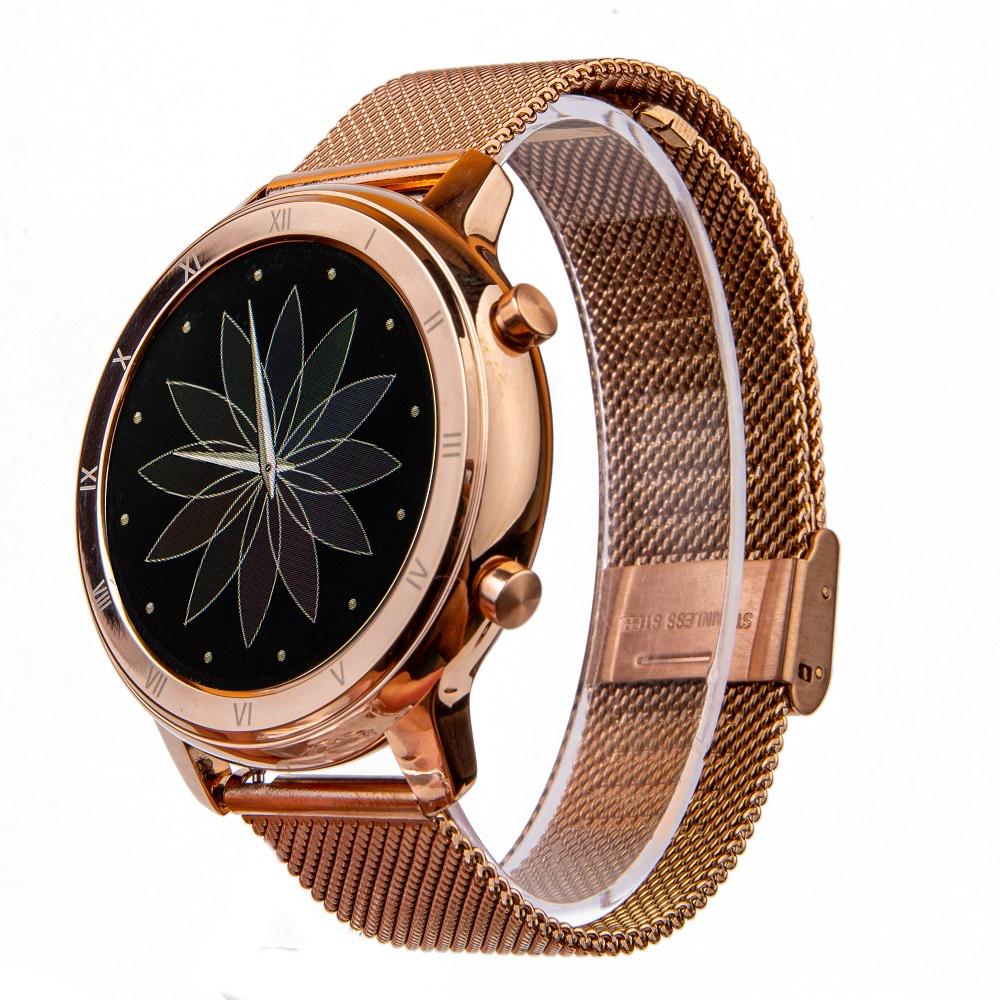 Умные часы Jiks Watch с пульсоксиметром Розово-золотой (1159)