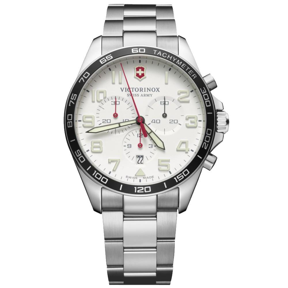 Наручные часы мужские Victorinox Swiss Army Fieldforce Chrono кварцевые Silver (V241856)