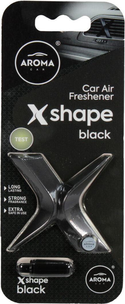 Ароматизатор для авто Aroma Car X Shape Black на дефлектор твердый 10 мл (0312654) Ароматизатор для авто Aroma Car X Shape Black на дефлектор твердый 10 мл (0312654)