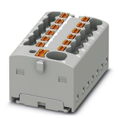 Розподільний блок Phoenix Contact PTFIX 4/12X1,5 GY 450В 17,5A Push-in Сірий (1046961)