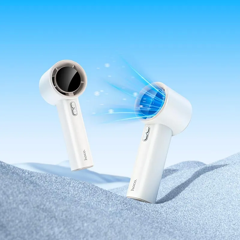 Мини-вентилятор портативный Hoco HX64 с LED-дисплеем и аккумулятором 3600 мАч (786627) - фото 6 Мини-вентилятор портативный Hoco HX64 с LED-дисплеем и аккумулятором 3600 мАч (786627) - фото 6