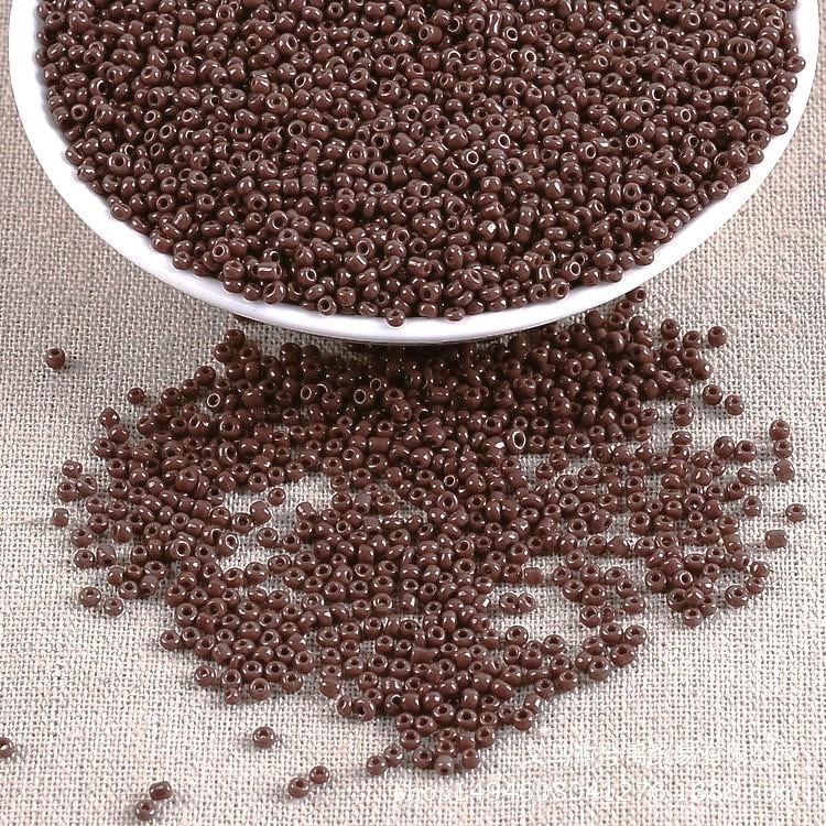 Бисер натуральный 2 мм 50 г Коричневый (БР0002н08)