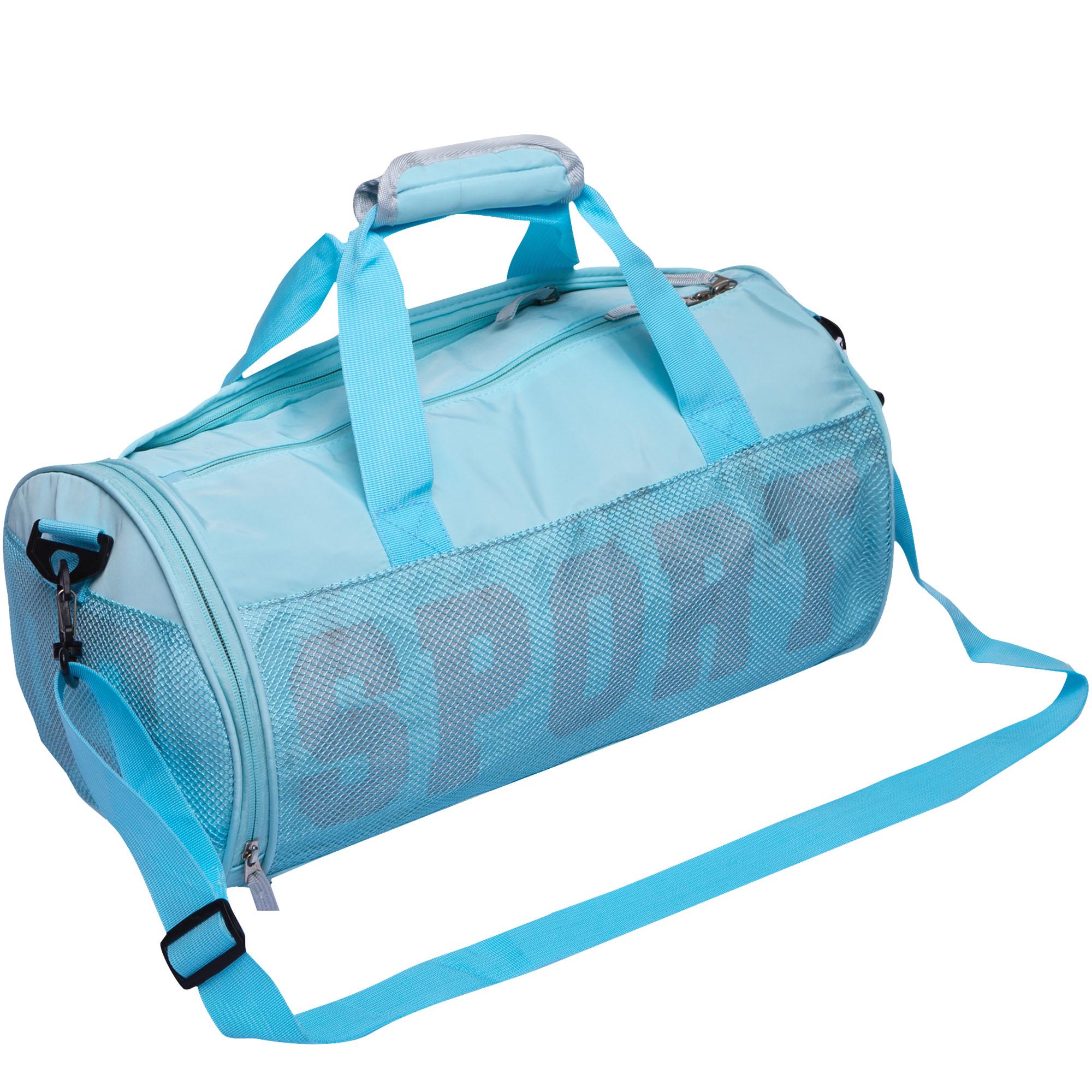 Сумка для спортзалу Zelart Бочонок SPORT SP-Sport GA-207 Блакитний (DR003880)