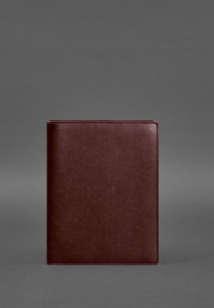 Блокнот шкіряний на сегрегаторі м'яка обкладинка на кільцях 13.0 Бордовий (A-027296)