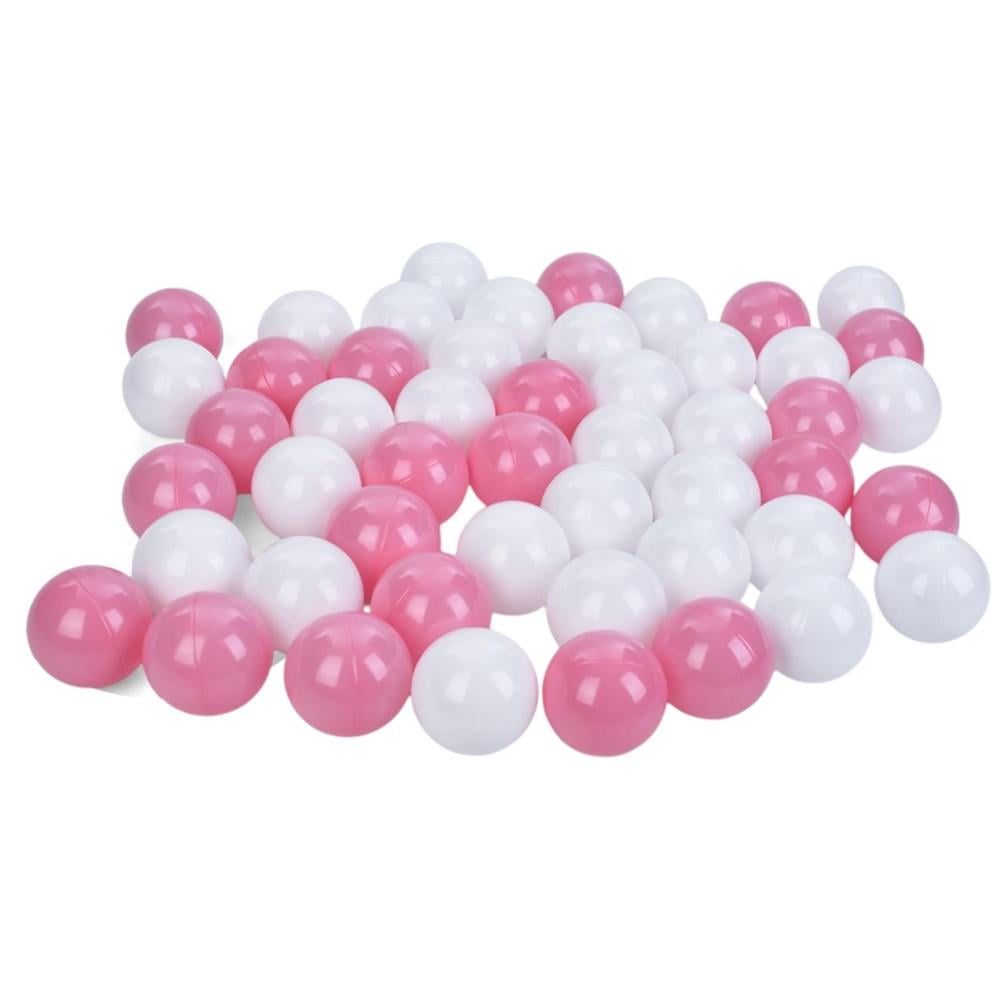 Набор шариков для сухого бассейна MR 1411 50 шт. в сетке Розовый/Белый Набор шариков для сухого бассейна MR 1411 50 шт. в сетке Розовый/Белый