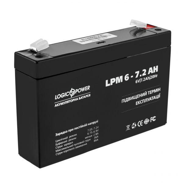 Акумулятор для ДБЖ LogicPower LPM 3859 7,2 Ah (11512) - фото 1