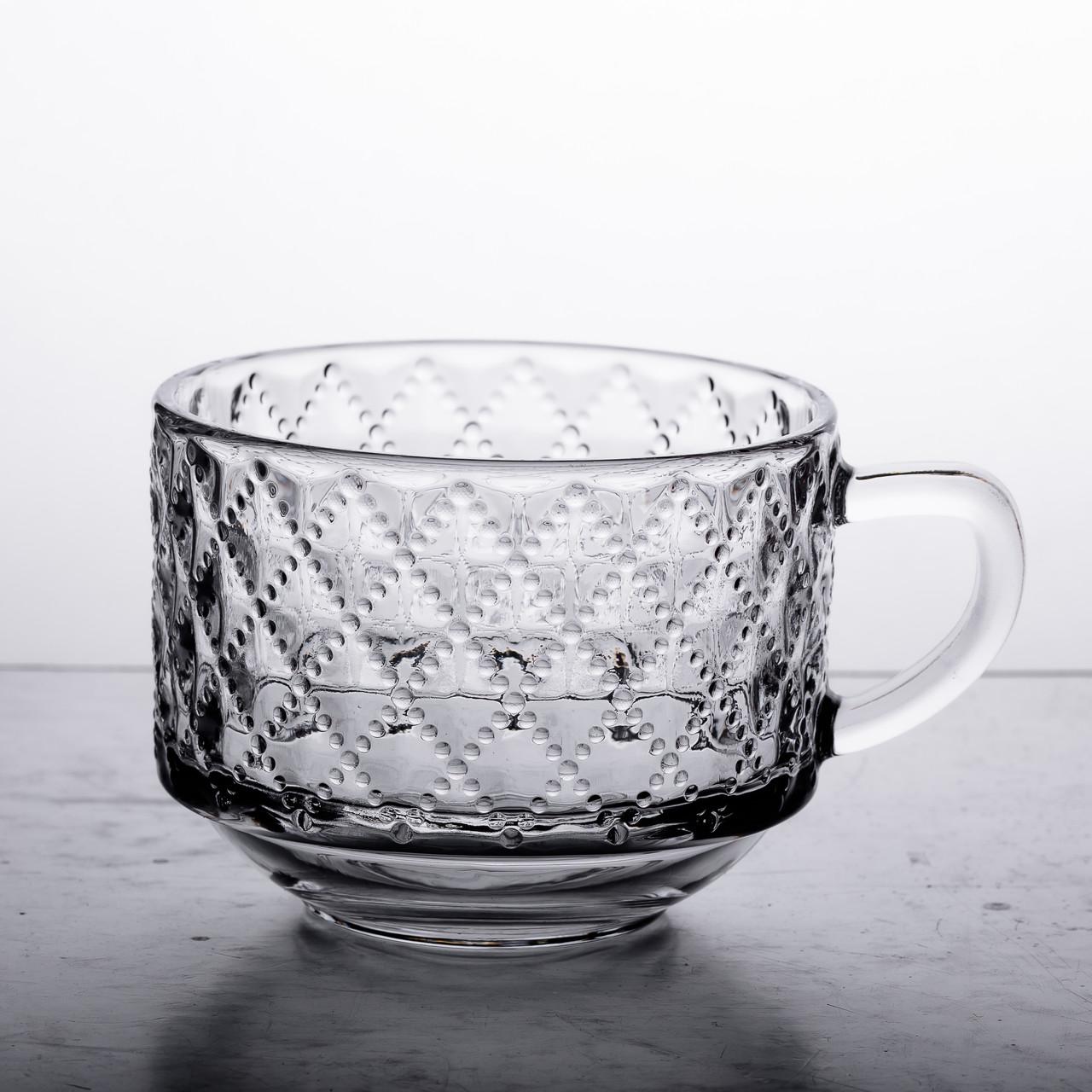 Набір чашок зі скла для чаю/кави 2 шт. 450 мл Прозорий - фото 3 Набір чашок зі скла для чаю/кави 2 шт. 450 мл Прозорий - фото 3