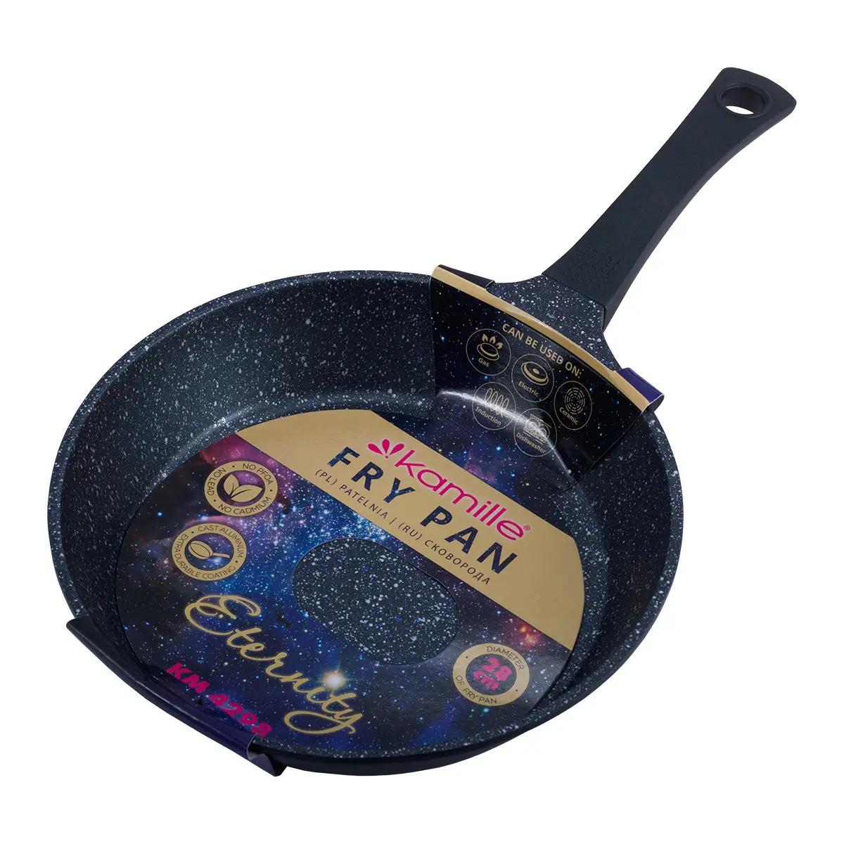 Сковорода Kamille Eternity из литого алюминия с антипригарным покрытием 28 см (KM-4298)