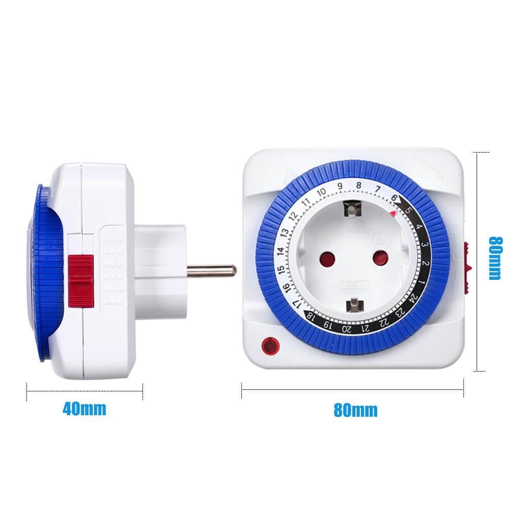 Розетка з таймером XON E-Tech SwitchTimer X231 електромеханічна добова 16А 230V Білий (XSTLA012415W 7294) - фото 8