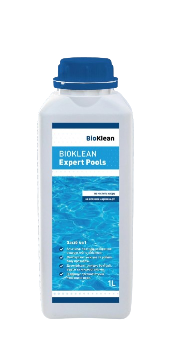 Засіб очищення води в басейні BioKlean Expert Pools 1 л (BKEP-01L) - фото 1