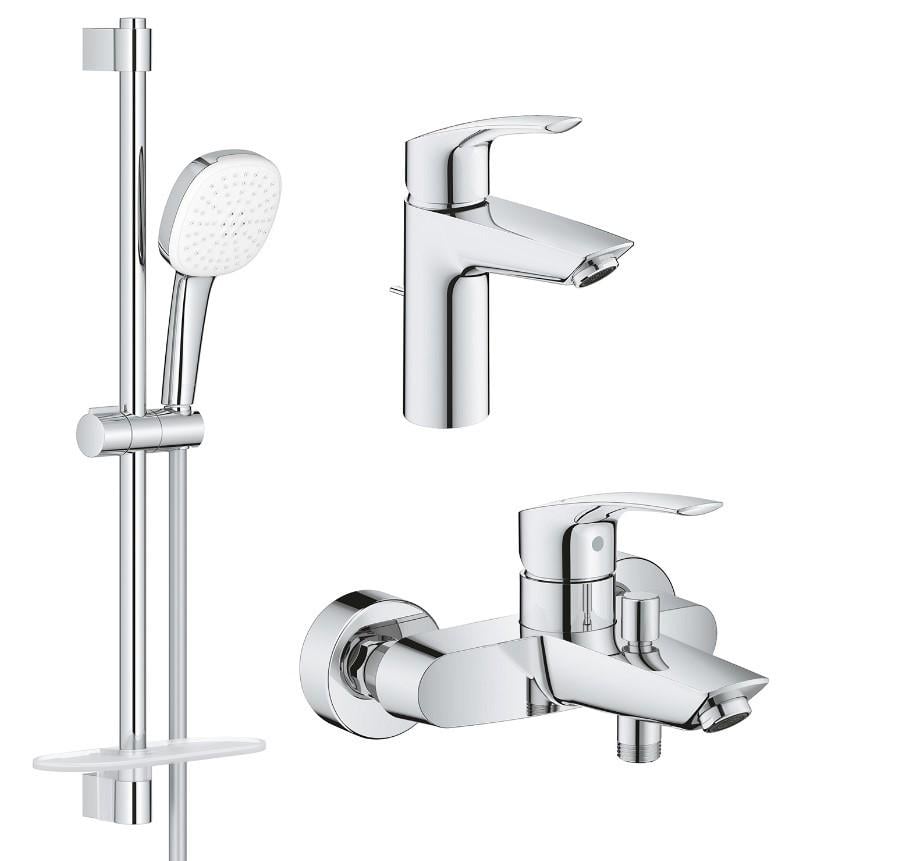 Набір змішувачів для ванни Grohe Eurosmart UA123238S3 Хром (230020)