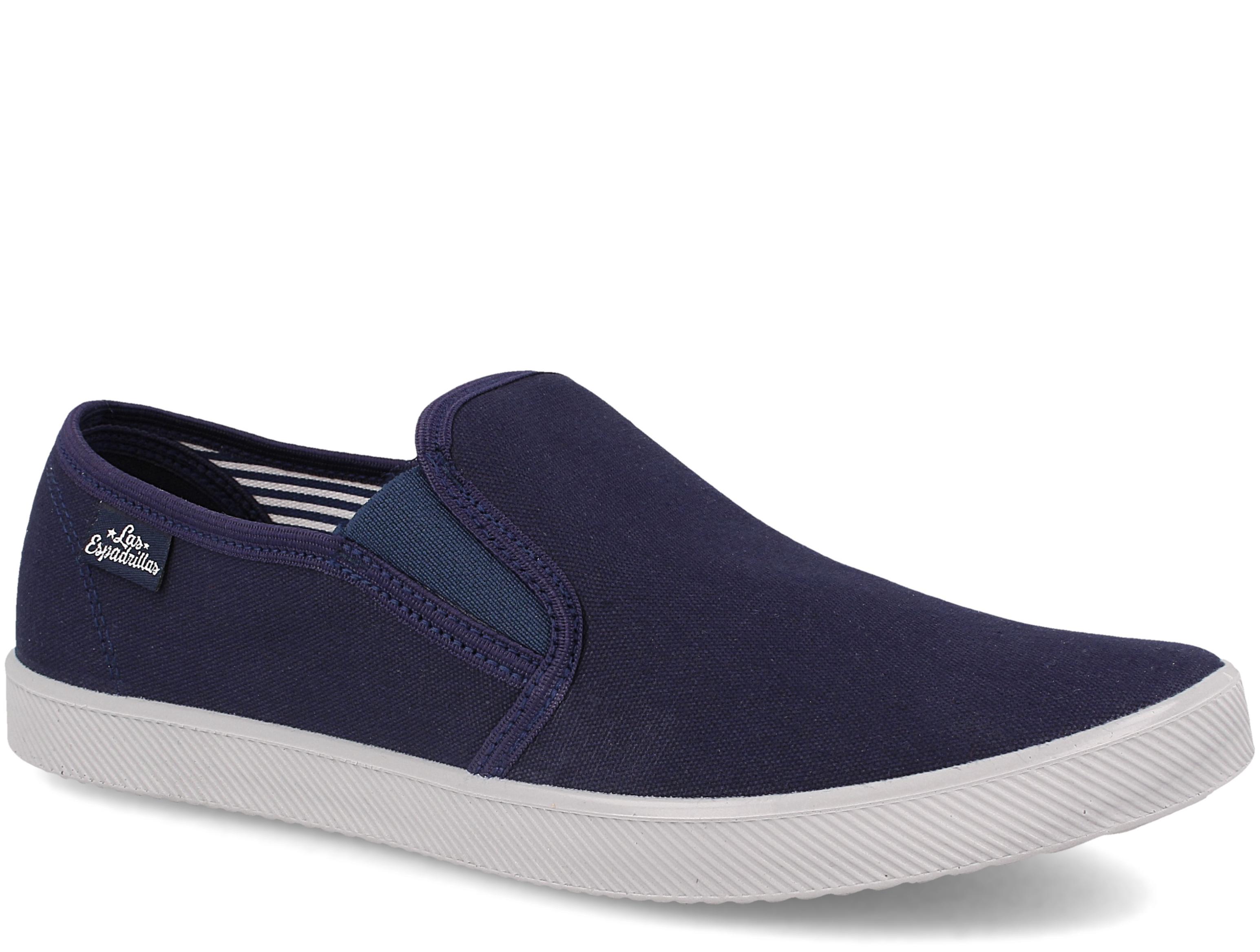 Мужские слипоны Las Espadrillas 6088-8937 р. 44 Navy - фото 7