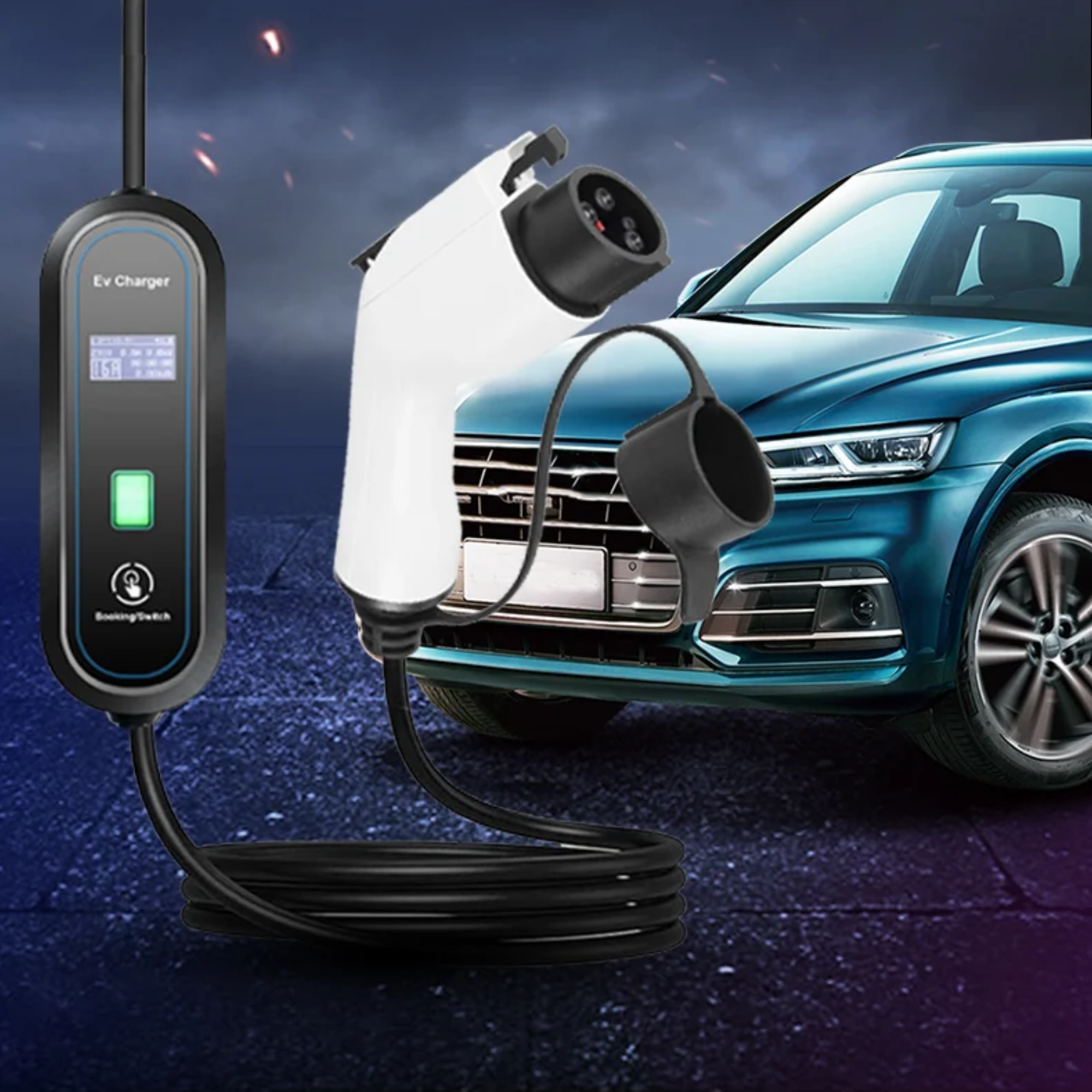 Зарядний пристрій для електромобілів TESCHEV Type 2 IEC 62196-2 3,5 м кабелю 8-16 A до 3,5 кВт з сумкою IP65 (GS-294) - фото 10 Зарядний пристрій для електромобілів TESCHEV Type 2 IEC 62196-2 3,5 м кабелю 8-16 A до 3,5 кВт з сумкою IP65 (GS-294) - фото 10