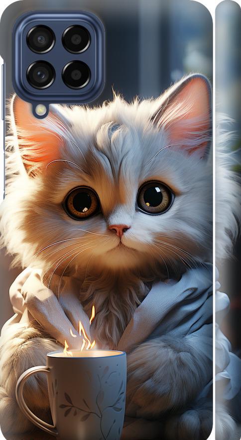 Чехол на Samsung Galaxy M53 M536B White cat (5646m-2608-42517)