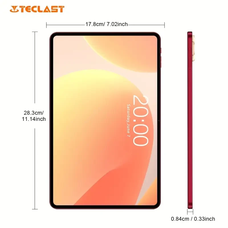 Планшет Teclast T60AI 12" 6/128GB Wi-Fi Cherry Red Android 15 Allwinner A733 8000 мАг з чохлом та кабелем USB-C (2675538033) - фото 7
