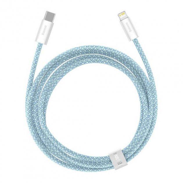 Кабель Baseus Type-C to Lightning Dynamic Series Fast Charging Data Cable 1 м 20W CALD000007 Blue (677d7ba9) - фото 2 Кабель Baseus Type-C to Lightning Dynamic Series Fast Charging Data Cable 1 м 20W CALD000007 Blue (677d7ba9) - фото 2