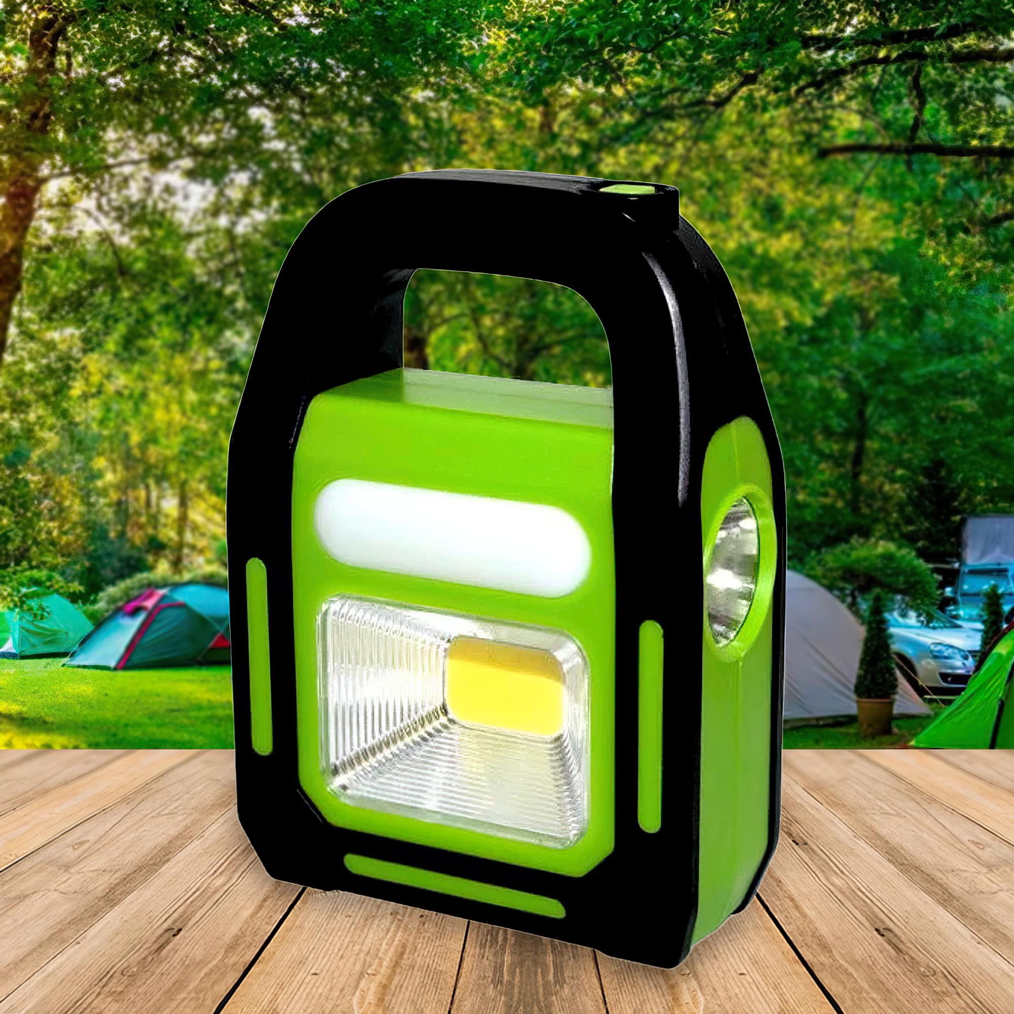 Ліхтар з сонячною панеллю та функцією Power Bank HB-9707B-2 Зелений (AM-10) - фото 2