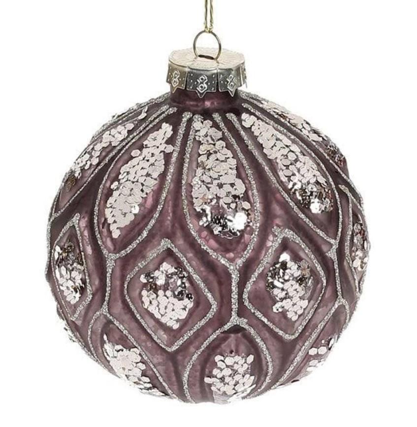 Набор шариков стеклянных 10 см 4 шт. (12604)