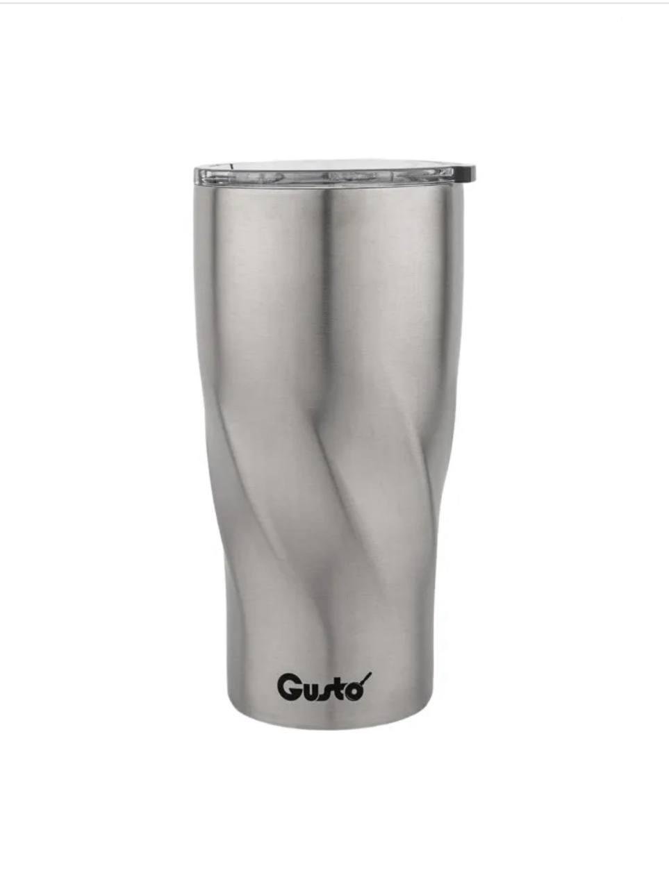 Термокружка Gusto GT-108 из нержавеющей стали двойная изоляция 590 мл Серый кристалл (2780854757)