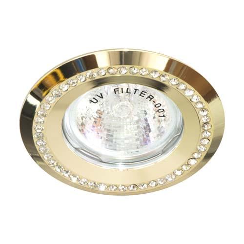 Светильник встраиваемый Feron DL103-C Прозрачный/Золото