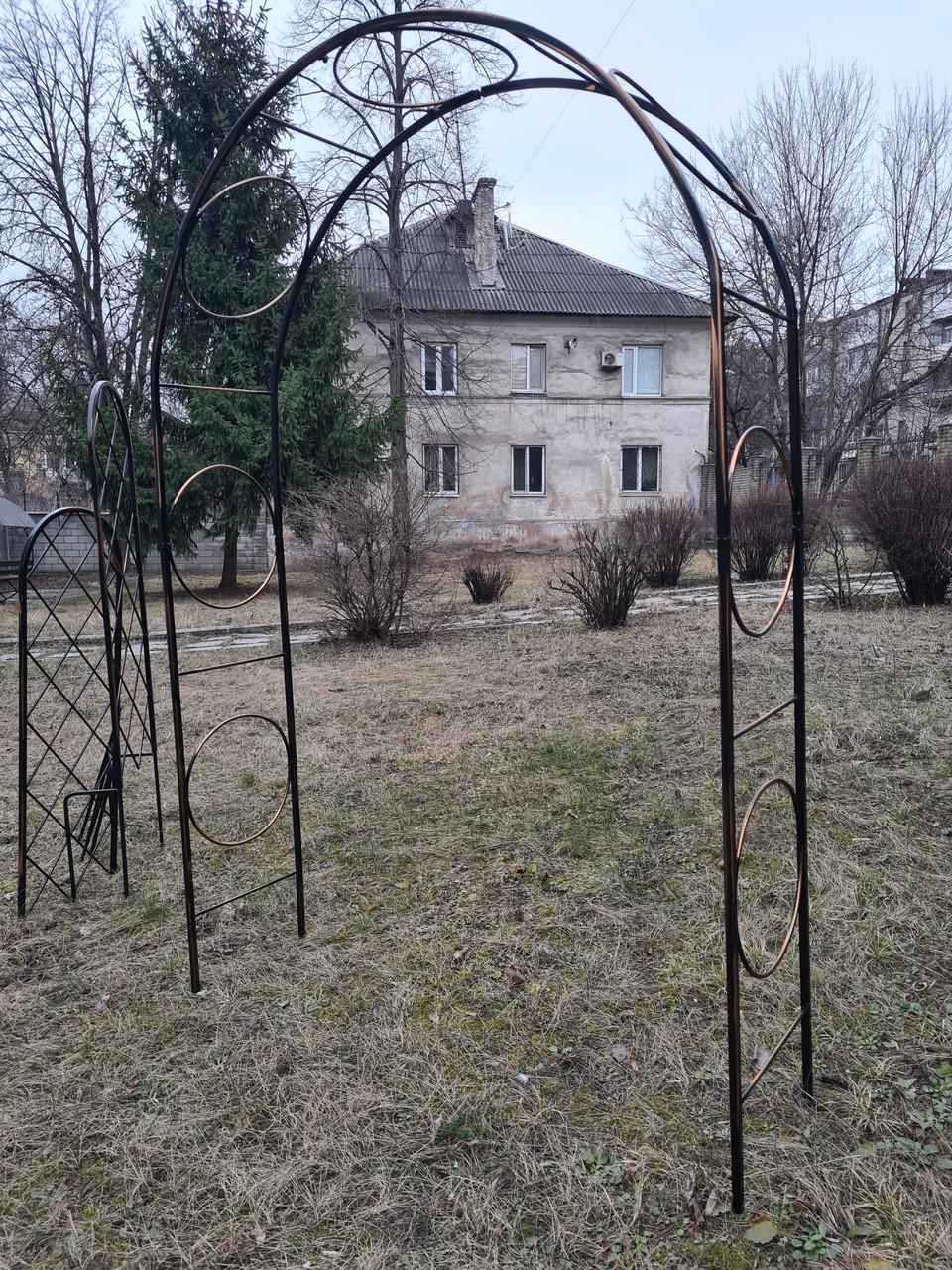 Арка садова кована з металу 2,5х2 м (25442207) - фото 8