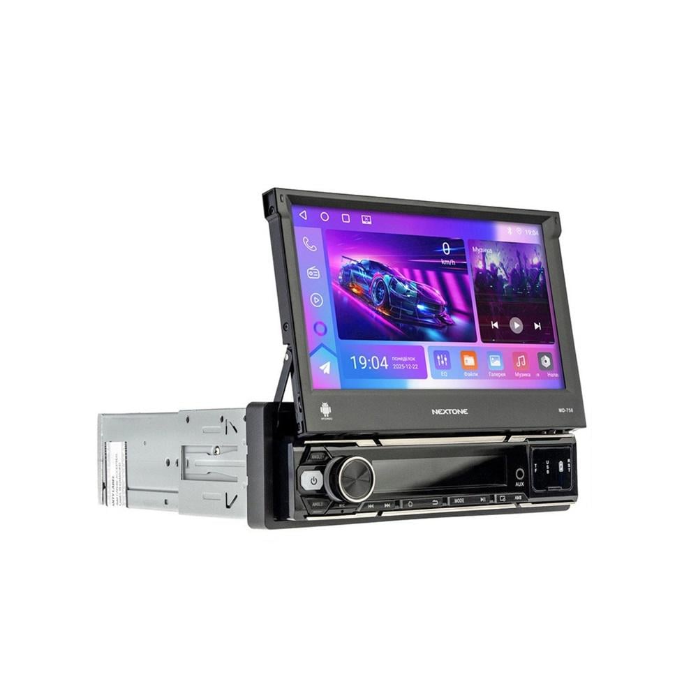 Автомагнитола 1Din Nextone MD-758 v2 2+64Gb WiFi CarPlay Android Auto 7” (НФ-00009797)