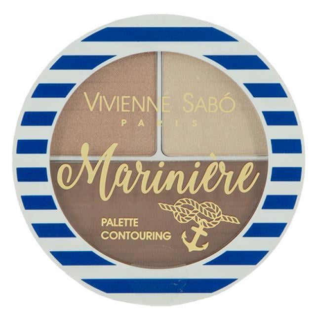 Палетка для контурингу обличчя Vivienne Sabo Mariniere Palette Contouring №02 6 г