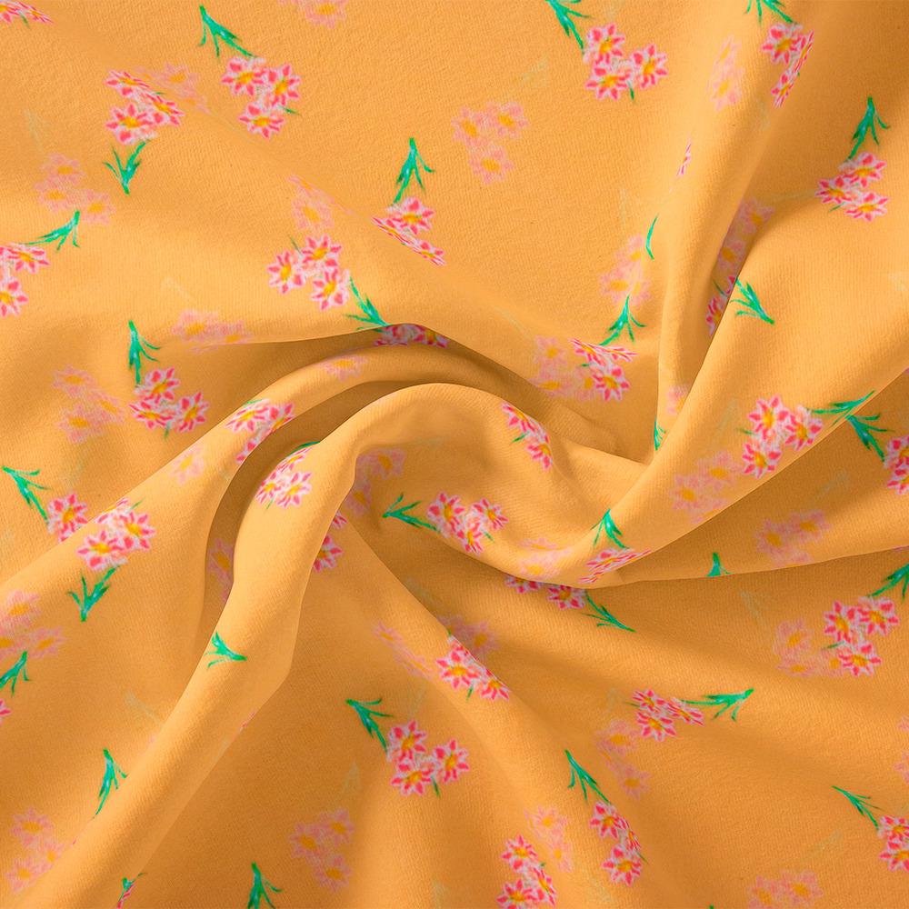 Ткань батист Digital Виола 1 Горчица (18390)