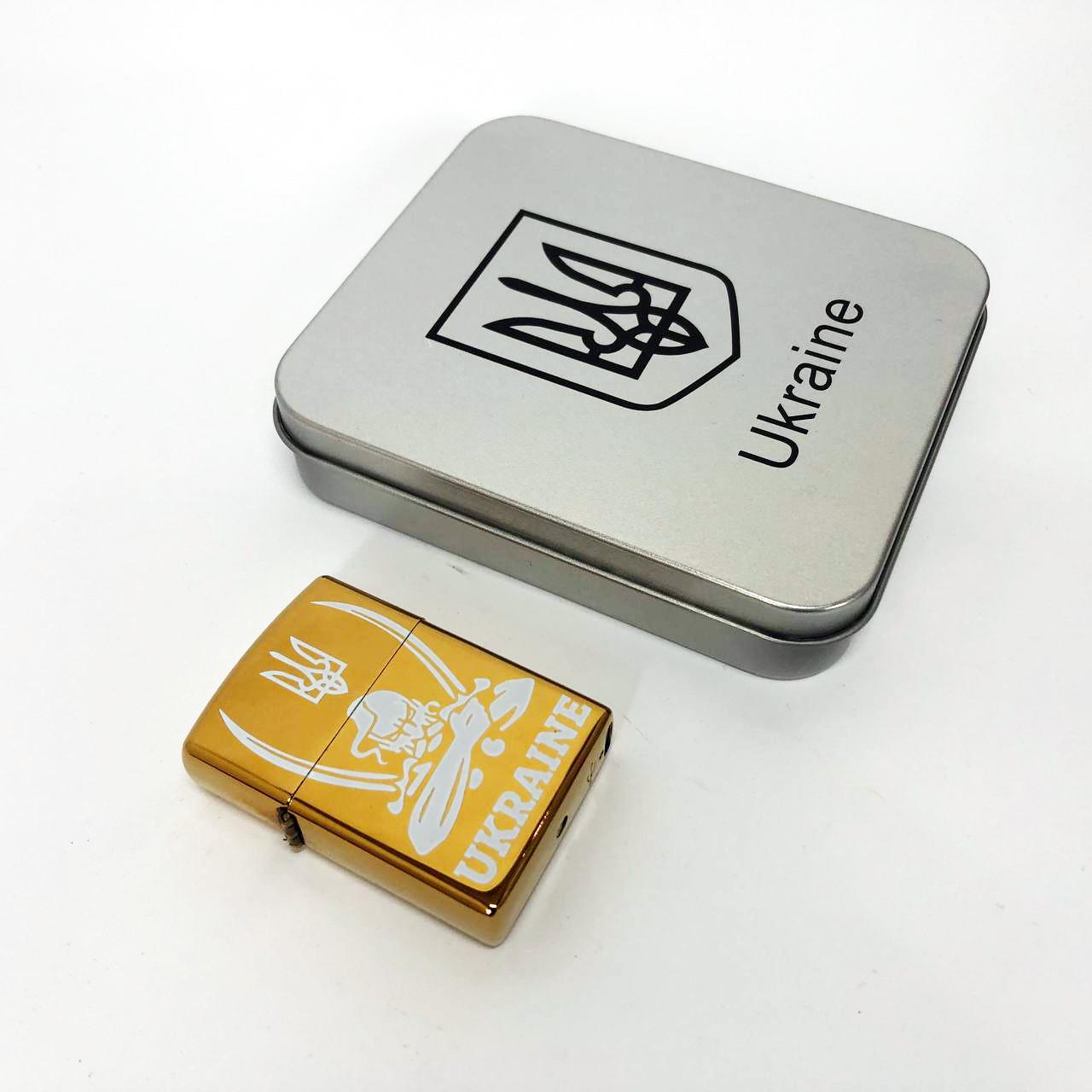 Зажигалка дуговая электроимпульсная USB Украина металлическая коробка Золотой (HL-449) - фото 11 Зажигалка дуговая электроимпульсная USB Украина металлическая коробка Золотой (HL-449) - фото 11