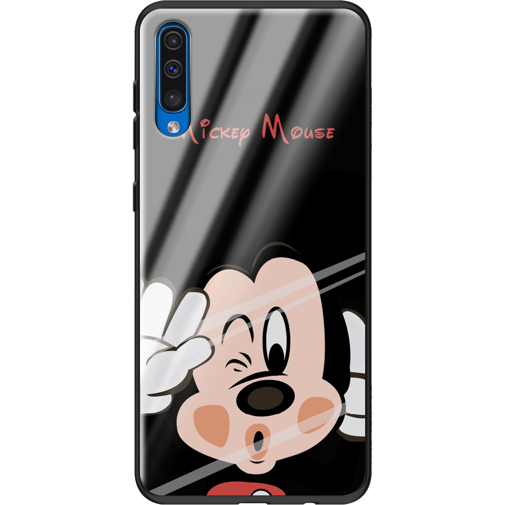 Чохол Boxface Samsung A505 Galaxy A50 Mister M Чорний силікон зі склом (36417-cc58-37739)