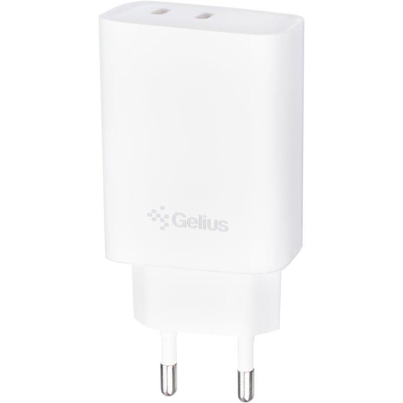 Зарядний пристрій мережевий Gelius Dos GP-HC062 40W 2Type-C White (99740) - фото 7 Зарядний пристрій мережевий Gelius Dos GP-HC062 40W 2Type-C White (99740) - фото 7