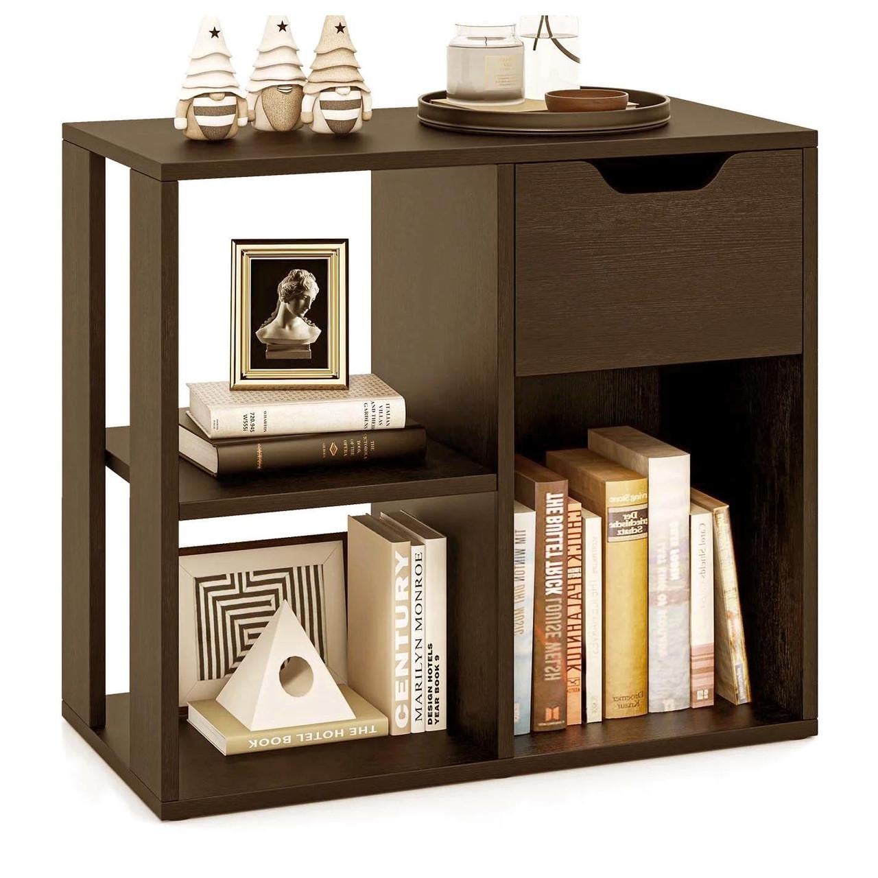 Полка-надстройка настольная из дерева Элиана капучино (АКД-015909)