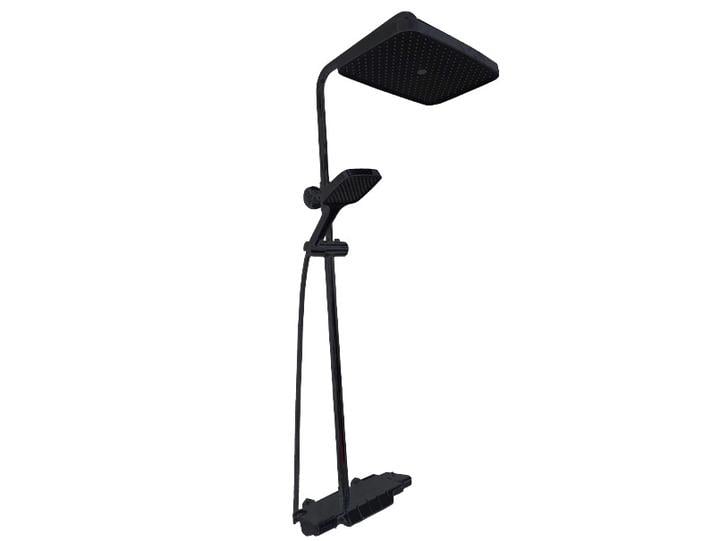 Душевая система с гигиеническим душем и кнопками AiM DG10745 Черный матовый (19333036)