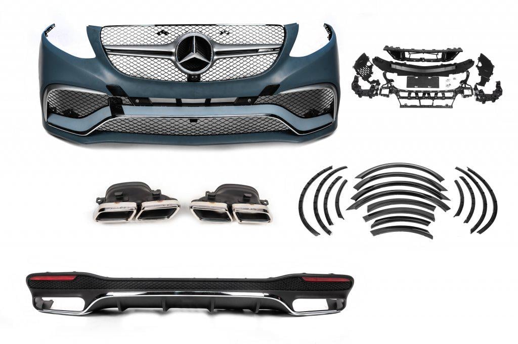 Комплект обвесов GLE63 AMG GBT для Mercedes GLE/ML сlass W166 abs-пластик Под покраску