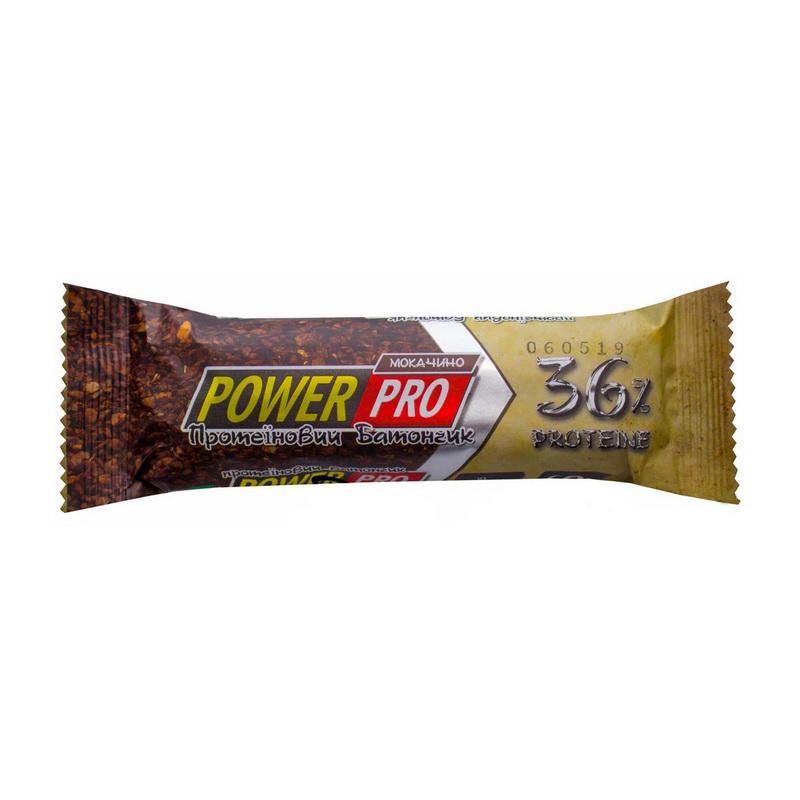 Протеиновые батончики Power Pro 36% белка 60 г mochaccino (07590-01)