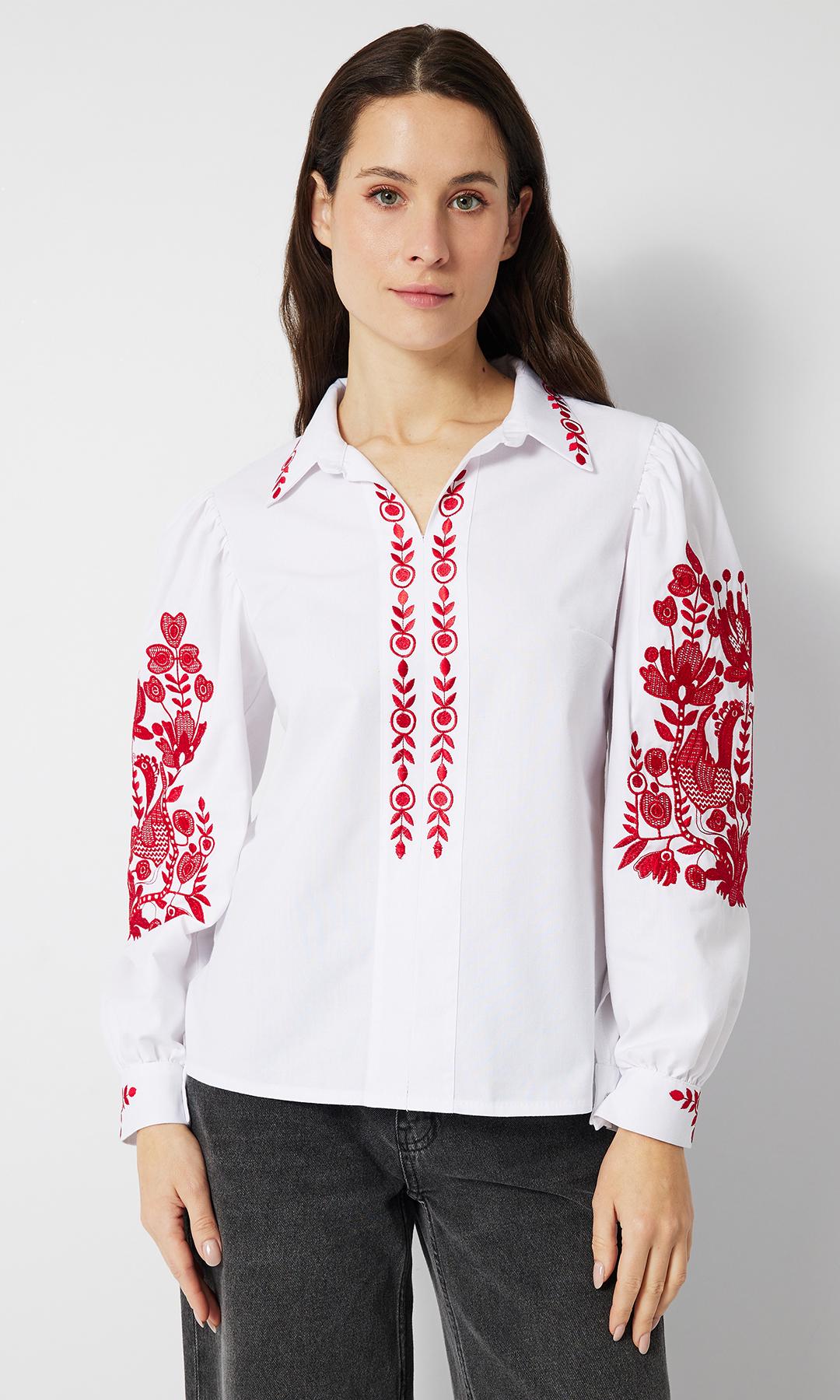 Вишиванка жіноча Вишиваночка р. 54 Білий (5110-2)