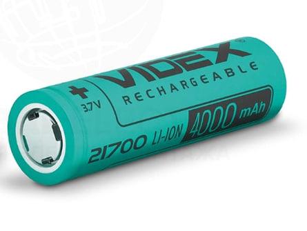 Аккумулятор Videx Li-ion 21700 без защиты 4000 mAh (21700/4000/1B)