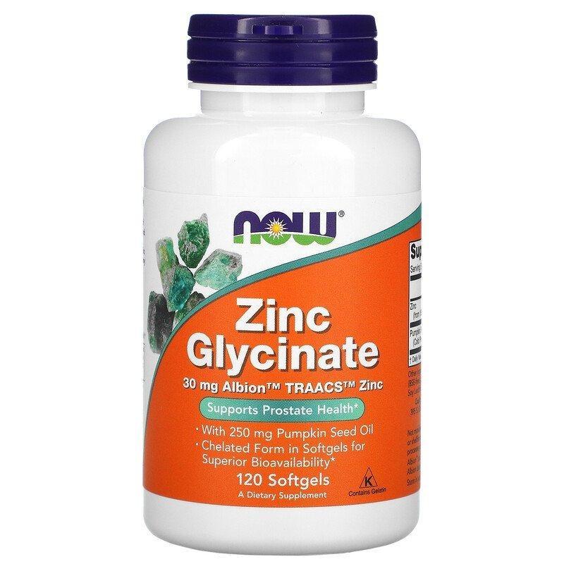 Витамины Now Foods Zinc Glycinate 120 капсул
