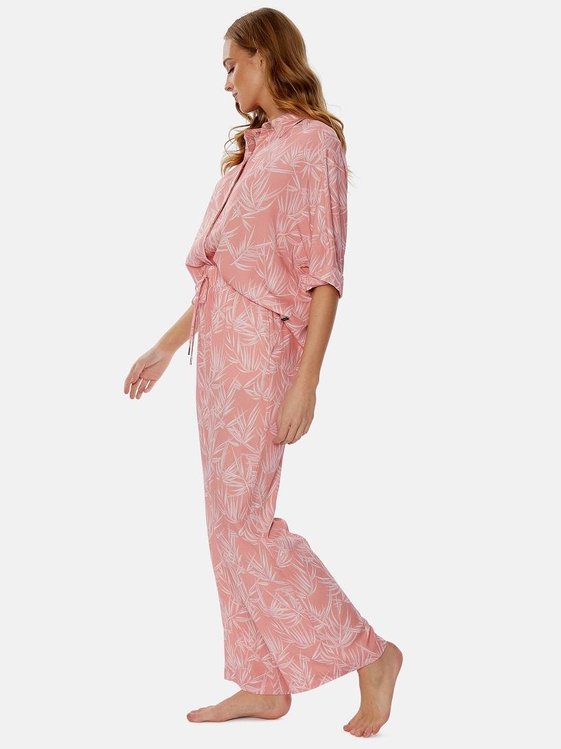 Пижама женская Pretty you London Printed Studio Long 3XL Розовый (5056372013327) - фото 3