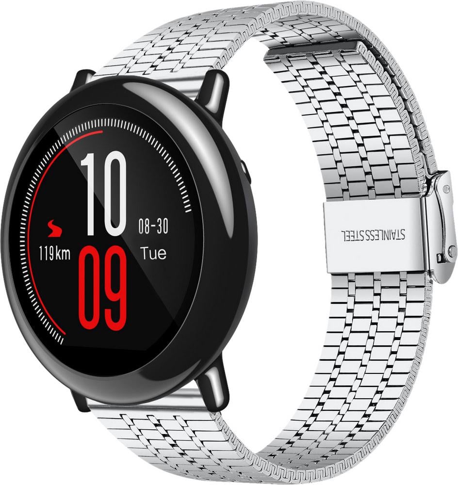 Браслет металлический Counic для Amazfit Pace Silver (34127-59)