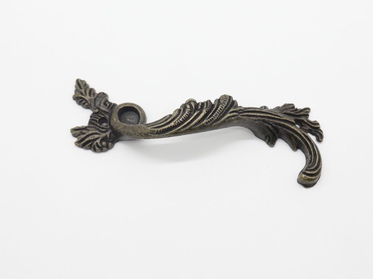 Ручка кованная металлическая лепесток 130х40 мм Антик (343475313)