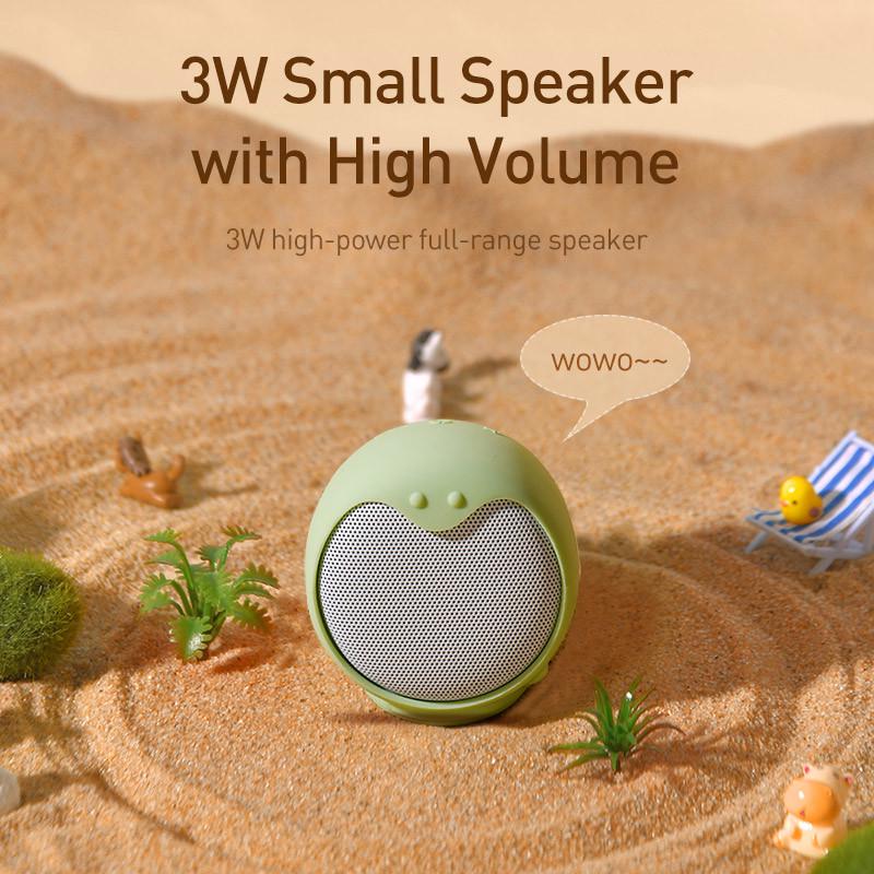 Портативная колонка BASEUS Chinese Zodiac Wireless Speaker Snake E06 Зеленый - фото 6