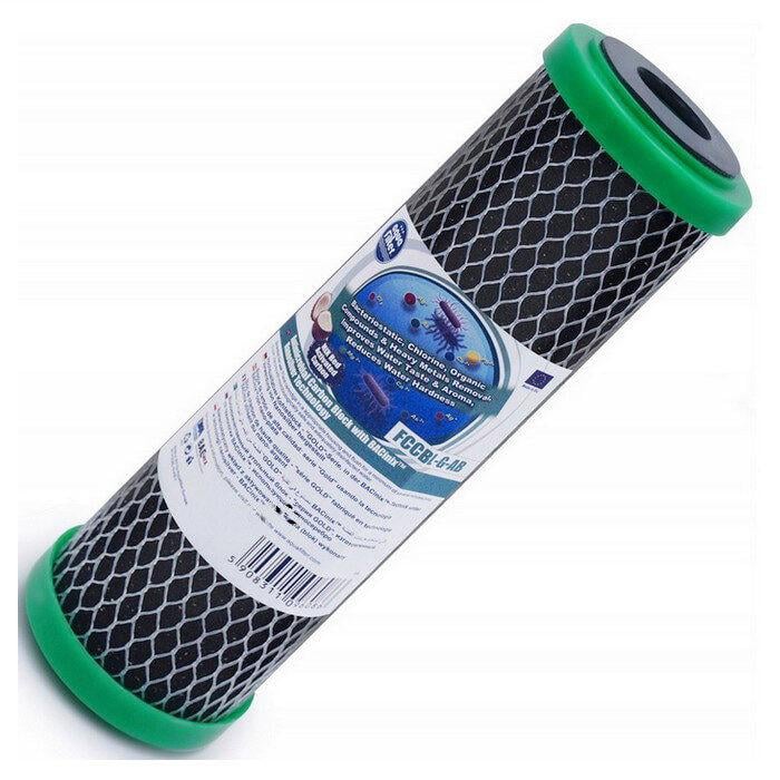 Картридж умягчающий Aquafilter FCCBL-G-AB с наносеребром против бактерий (2635) Картридж умягчающий Aquafilter FCCBL-G-AB с наносеребром против бактерий (2635)