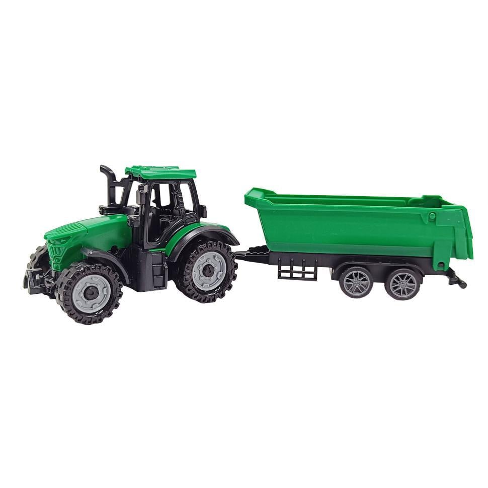 Іграшка дитячаТрактор з причепом 5279 92bd dark Зелений 1 (RLT51505)