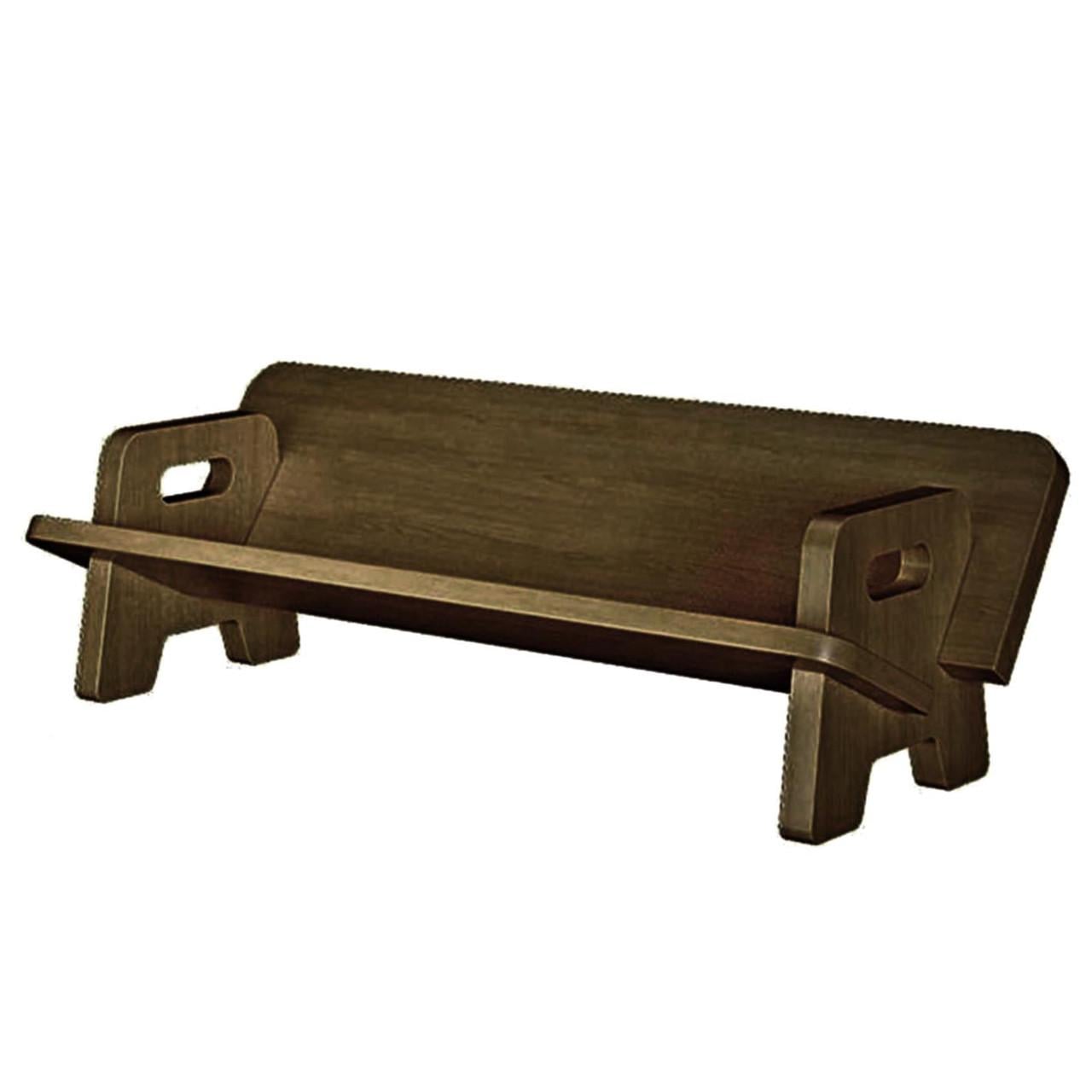 Полка книжная настольная из дерева Сарена Палисандр (КПА-011802)