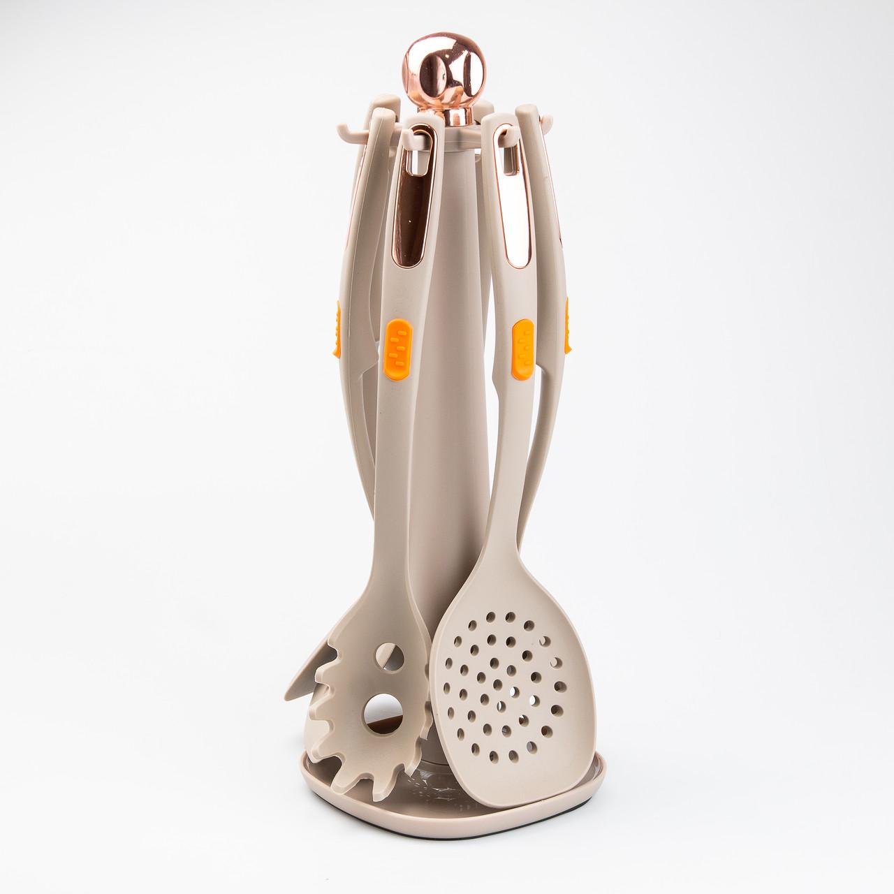 Набор кухонных принадлежностей на подставке 6 шт. Серый (HP27473B) - фото 3 Набор кухонных принадлежностей на подставке 6 шт. Серый (HP27473B) - фото 3