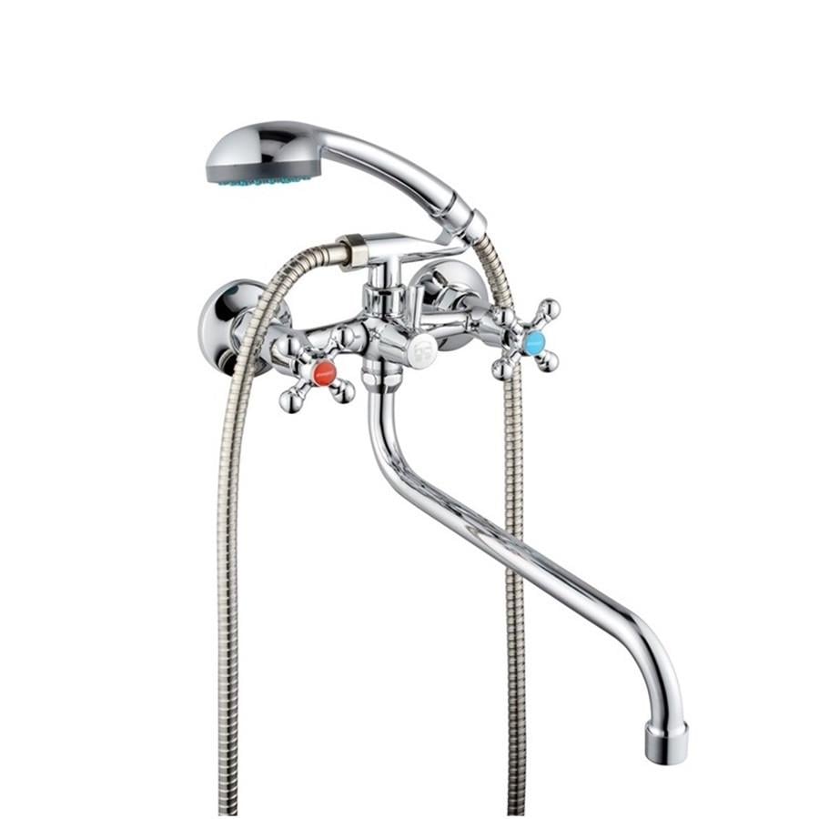 Смеситель для ванны двухвентильный с европереключателем и длинным изливом Champion DMX 141-605 (MI6412)