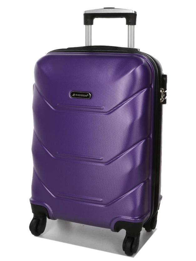 Чемодан маленький под ручную кладь Madisson Snowball 32303 S пластиковый 40 л Фиолетовый