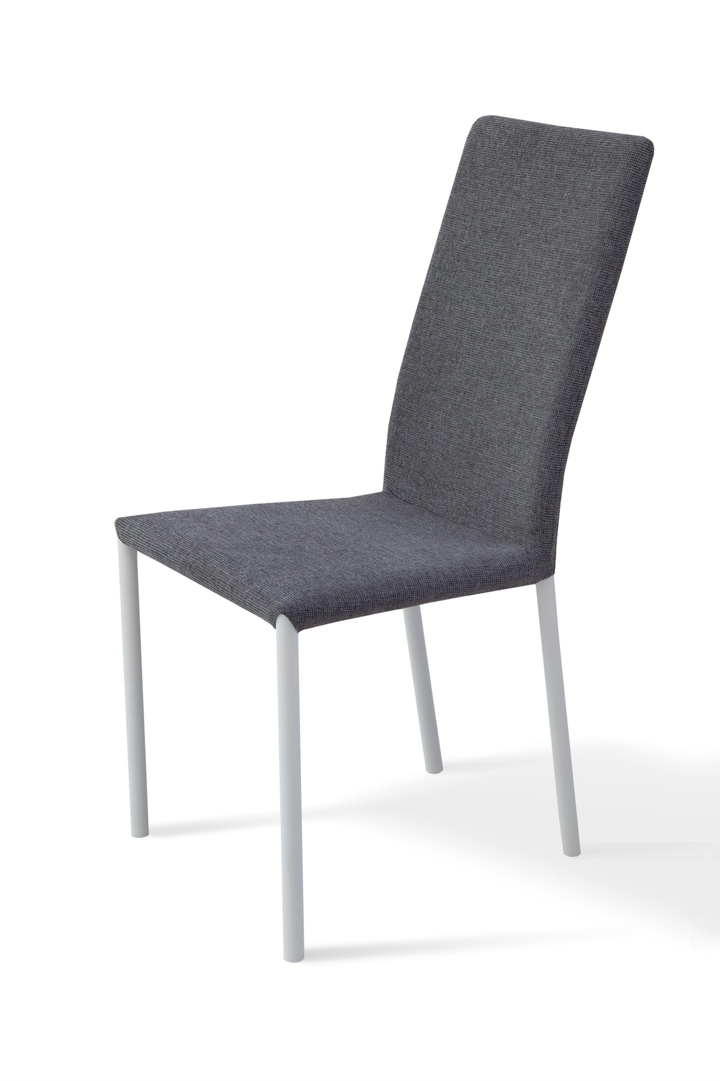 Стілець для кухні та вітальні Фіджи Соло 430х950х510 мм Білий/Сірий (GAА0050422)