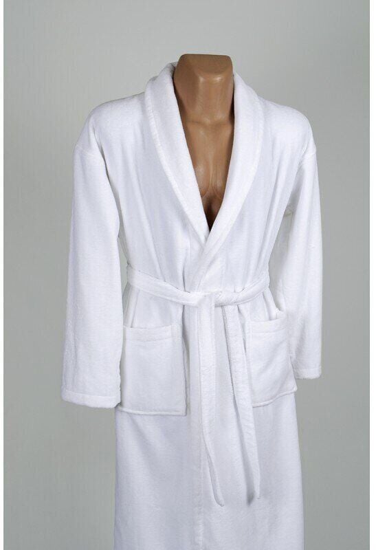 Халат банный махровый Белый размер XL